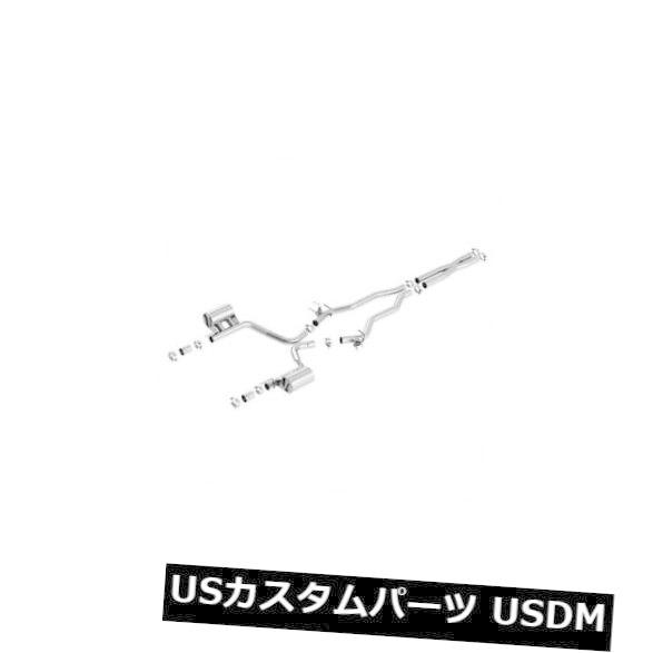 輸入マフラー Borla 140678-ATAKデュアルキャットバックエキゾーストシステム（シングル...