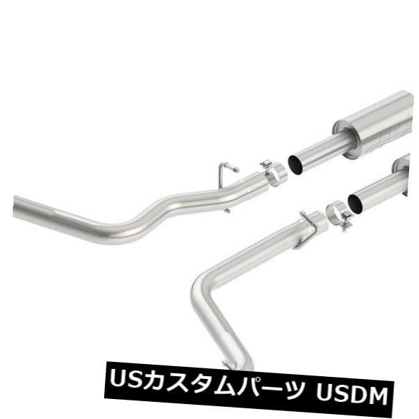 輸入マフラー Borla 140707 Sタイプキャットバックエキゾーストシステムは09-14チャレ...