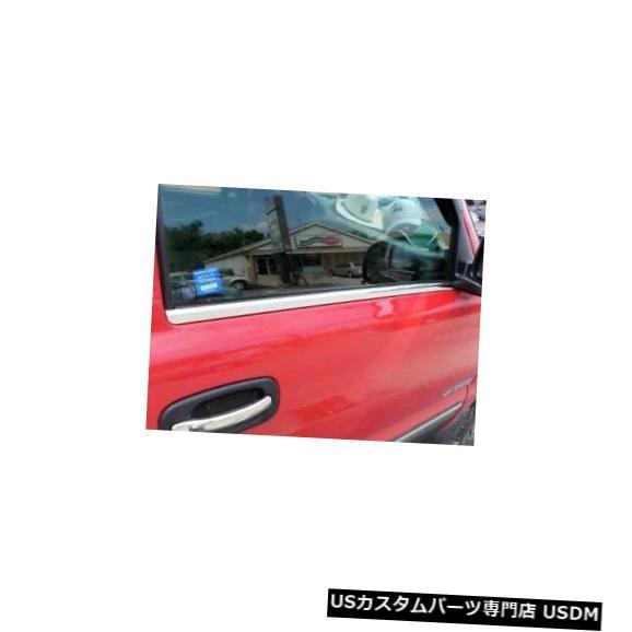 Window Accent 99-06シボレーシルベラード2dr QAAステンレス2pcs窓枠アクセ...
