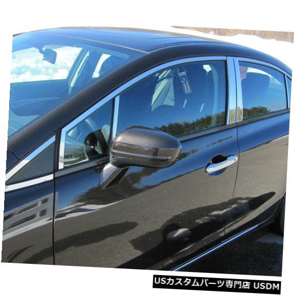 Window Accent 12-15ホンダシビック4dr QAAステンレス16個ウィンドウアクセン...