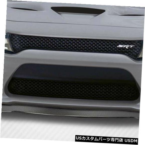 Front Bumper 15-19ダッジチャージャーソニックカーボンファイバーフロントバンパーリッ...