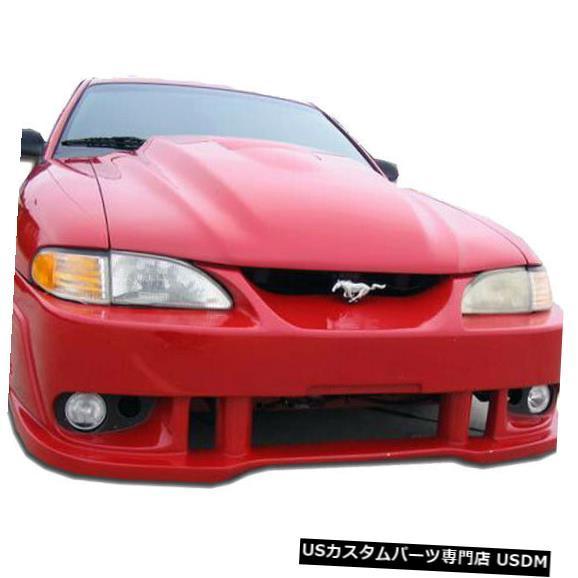 Spoiler 94-98フォードマスタングスパイ2スタイルKBDウレタンフロントボディキットバンパ...