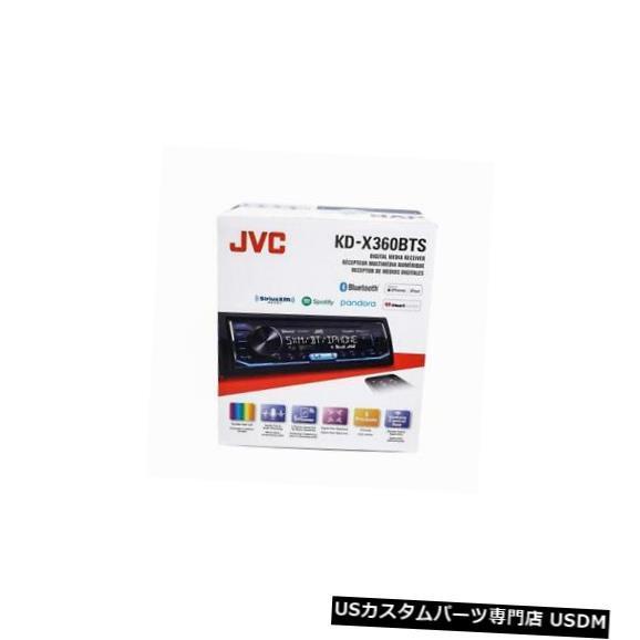 In-Dash JVC KD-X360BTS 1-DINカーステレオインダッシュBluetoothデ...