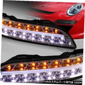 左右セット ポルシェ 911 997 LED バンパーランプ ファイバー