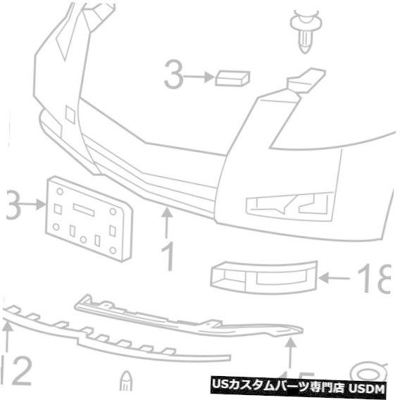 Front Bumper Cover キャデラックGM OEM 09-14 CTSフロントバンパート...