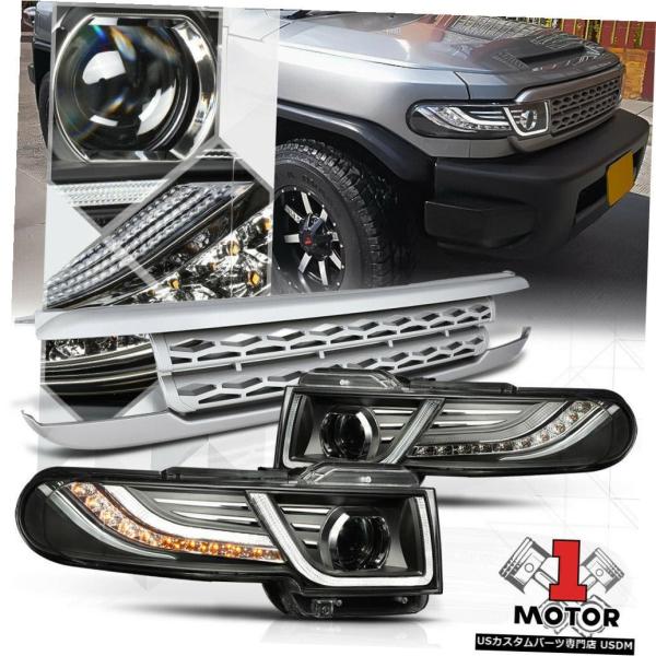 ヘッドライト 07-14 FJクルーザー用LED DRLバー[シーケンシャルシグナル]プロジェクト ...