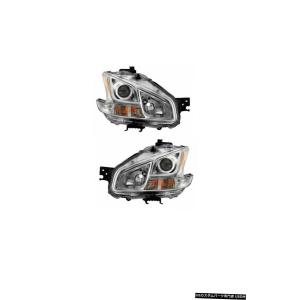 Headlight FIT NISSAN MAXIMA 2009-2014 HID XENON HEADLIGHTS HEADLAMPS LIGHT｜usdm