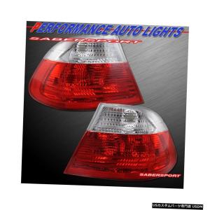 Tail light 2000-2003 BMW E46 3シリーズ2drクーペ用レッドクリアLED