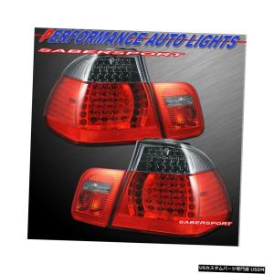 Tail light 2000-2003 BMW E46 3シリーズ2drクーペ用レッドクリアLED