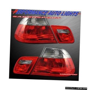 Tail light 2000-2003 BMW E46 3シリーズ2drクーペ用レッドクリアLED