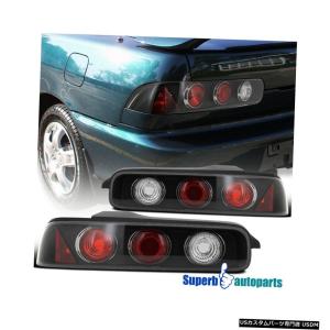 Tail light 94-01アキュラインテグラ2Drブラックテールライトリアブレーキランプペア  For 94-01 Acura Integra