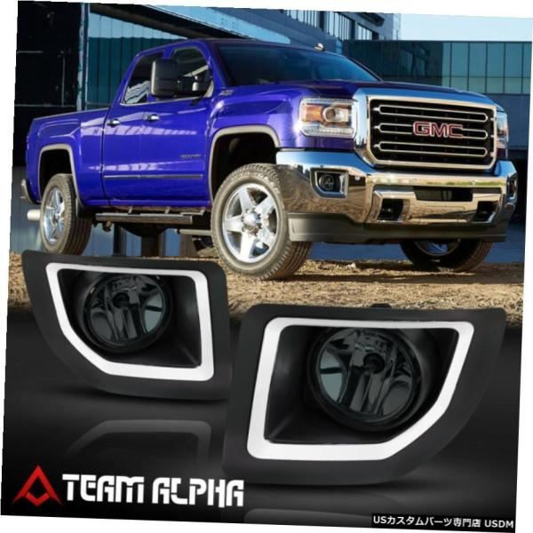 はめあい2015-2019 GMCシエラHD 2500/3500 [スモーク]フォグランプワット/ス...