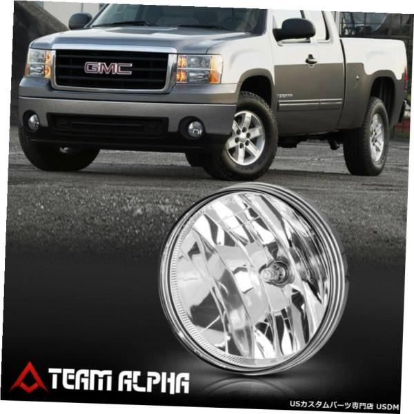 はめあい2007-2014 GMCシエラ[LHドライバーサイド]クリアOEの交換バンパーフォグランプ...