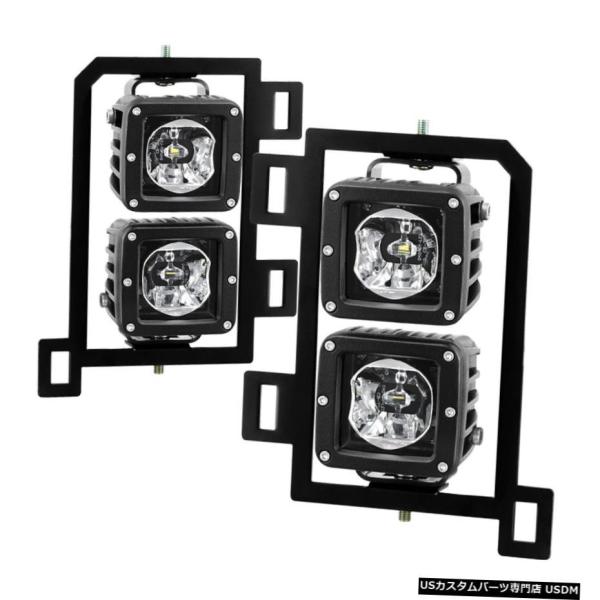 スパイダーオート9045424 LEDフォグランプは13-18 1500に適合します Spyder ...