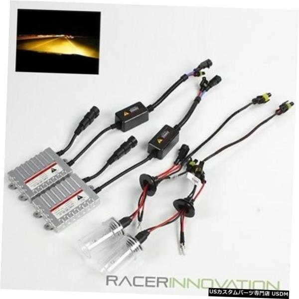 H10 / 9055 3000Kイエロー55W ACバラストキセノンHID変換キットフォグドライビン...