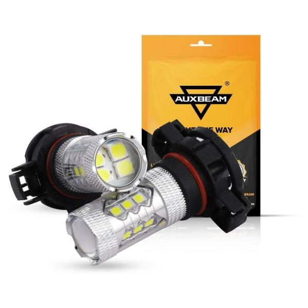 AUXBEAM 2倍の5202 LEDフォグランプH16シグナル・ブレーキDRL LEDスーパーブラ...