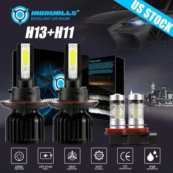 コンボH13 LEDヘッドライトのHi-Loのビーム+ H11 H8フォグはMINIクーパー2007...