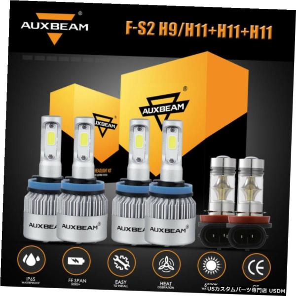 AUXBEAM H9 / H11 + H11 LEDヘッドライト+ H16 H11 H8フォグランプ...