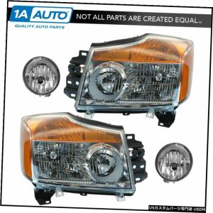 ヘッドライト 日産04-15タイタン04-07アルマダ煙交換ヘッドライト