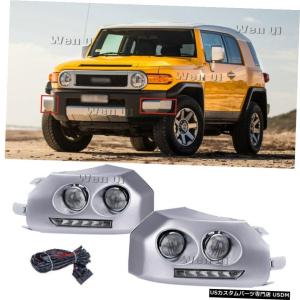 トヨタＦＪクルーザー フォグランプ カバー ブラックエディション 左右セット fjクルーザーフォグランプカバー（自動車） | 車、バイク、自転車 の