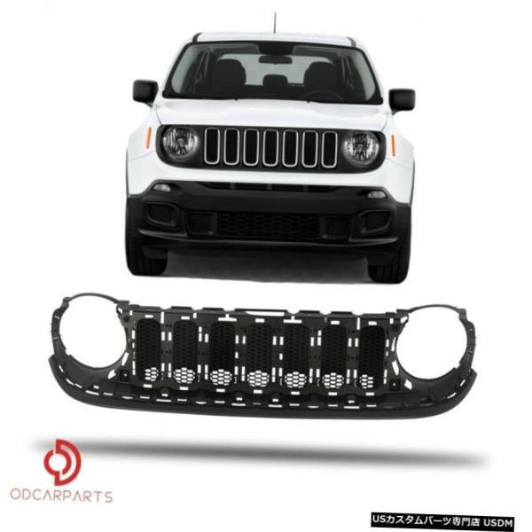 グリル Fits ジープレネゲード2015-2019フロントグリルサポートパネル5XB17LXHAA...