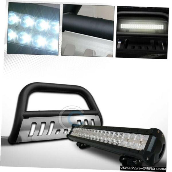 グリル Fits 8月14日フォードE150 / E250 / E350マットBLK /スキッドブル...