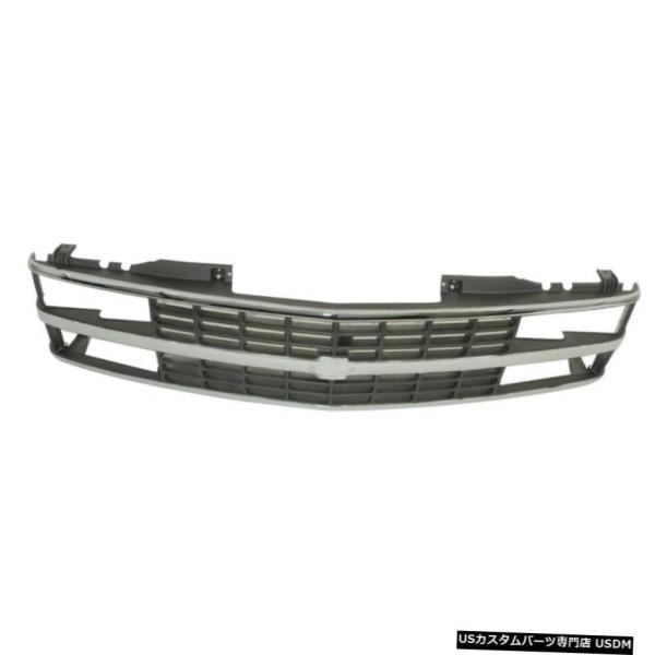 グリル 88-93シボレーC / K 1500 2500 3500ピックアップデュアルランプ用/黒挿...