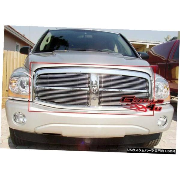 グリル Fits 2004-2006ダッジデュランゴビレットメインアッパーグリルインサート Fits...