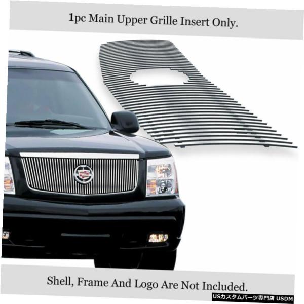 グリル Fits 2002-2006キャデラックエスカレードEXT ESVアッパーステンレスクローム...