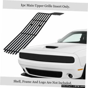 グリル Fits 2015-2020ダッジチャレンジャーファントムブラック