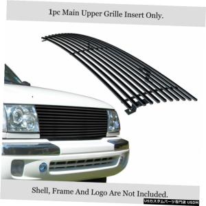 グリル Fits 2001-2004トヨタタコマ2WDバンパーアルミブラック