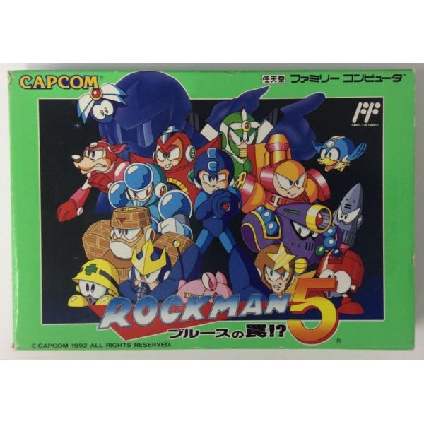 【中古】FC ロックマン5＊ファミコンソフト(箱説付)