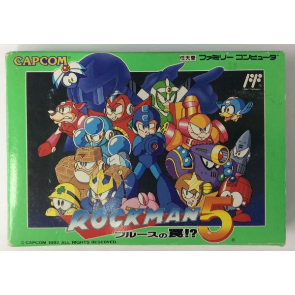 【中古】FC ロックマン5＊ファミコンソフト(箱説付)