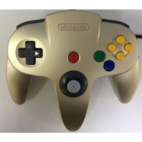 【中古】N64 N64 コントローラーブロス ゴールド＊ニンテンドウ64コントローラー(箱説付)