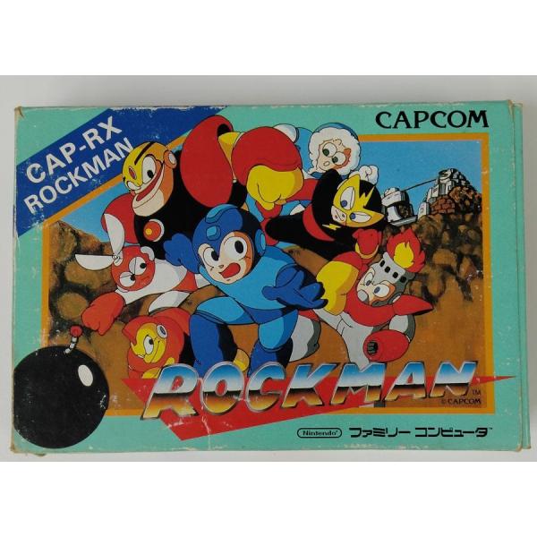 【中古】FC ロックマン＊ファミコンソフト(箱付)