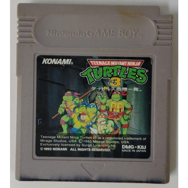 【中古】GB ティーンエージ ミュータント ニンジャ タートルズ3 タートルズ危機一発＊ゲームボーイ...