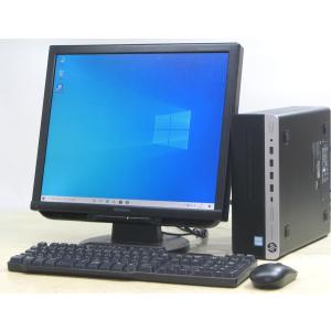デスクトップパソコン 中古 HP Prodesk 600 G3 SFF 6700 Corei7 メモリ 4GB HDD 1TB 19インチ液晶セット Windows10｜usedpc