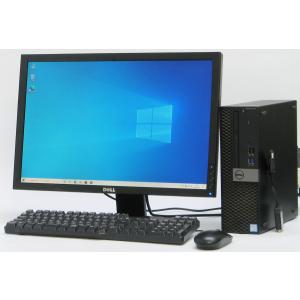 デスクトップパソコン 中古 DELL Optiplex 5050-7600SF Corei5 メモリ 4GB HDD 500GB 22インチ液晶セット Windows 10｜usedpc