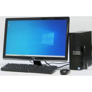 デスクトップパソコン 中古 DELL Optiplex 5050-7600SF Corei5 メモリ 4GB HDD 500GB 24インチ液晶セット Windows 10｜usedpc