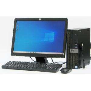 デスクトップパソコン 中古 DELL Optiplex 5050-7600SF Corei5 メモリ 4GB HDD 500GB 19インチW液晶セット Windows 10｜usedpc