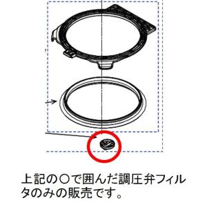 【定形外郵便対応可能】　東芝　TOSHIBA　炊飯器用　内ふたなかの調圧弁フィルター　3200D71...