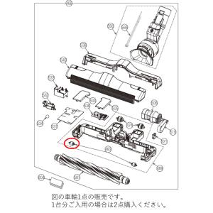東芝　クリーナー　部品 TOSHIBA 東芝 掃除機 クリーナー用 ブラシ用前車輪 1つ入り 4145H814