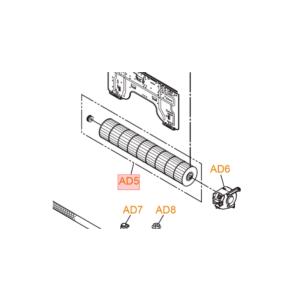 パナソニック エアコン 部品 クロスフローファン メーカー純正品 パナソニック エアコン用 クロスフローファン 部品コード