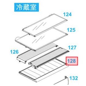 Panasonic パナソニック 冷蔵庫用 仕切棚(冷蔵室) ARAHPDB00060（画像