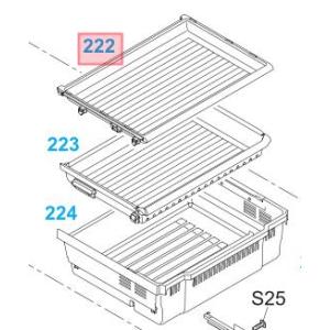Panasonic 冷蔵庫 上段冷蔵室 下段冷凍室 Panasonic（パナソニック） ARAHCJ805420 冷蔵庫 用の 冷凍室上段