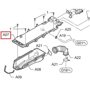 Panasonic　パナソニック　洗濯機用　ノズル　AXW008EA0900　(画像：A07）｜useful-company