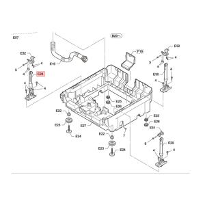 パナソニック 洗濯機用 ダンパー 【右前用/図E28のみ】 AXW2331 パナソニック 洗濯機用 ダンパー 【右前用/図E28のみ】 AXW2331