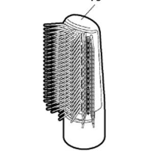 【定形外郵便対応可能】パナソニック　Panasonic　くるくるドライヤー用　ワイドロールブラシ　EHKN75用　EHKN74W7617　ホワイト　替ブラシ