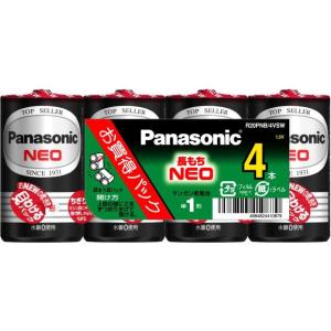 パナソニック　Panasonic　R20PNB/4VSW　マンガン乾電池　単１形　４Ｐ