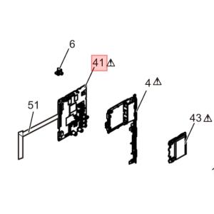 パナソニック　Panasonic　ビエラ用部品　信号処理モジュール（A）　ガスケット同梱　TZTNP01KCVJ　図中41のみ｜useful-company